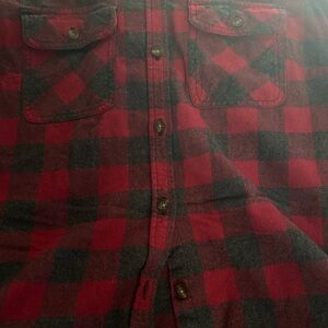 CARHARTT Buffalo Plaid Hoodie flannel Shirt SMALL Women’s